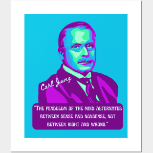 Carl Jung Portrait and Quote Posters and Art